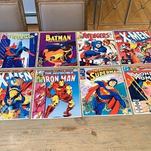 Set of 8 Vintage Comic Book Prints all 14 X 11